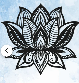 Lotus Flower Metal Sign Wall Art| Indoor - Outdoor Home Décor