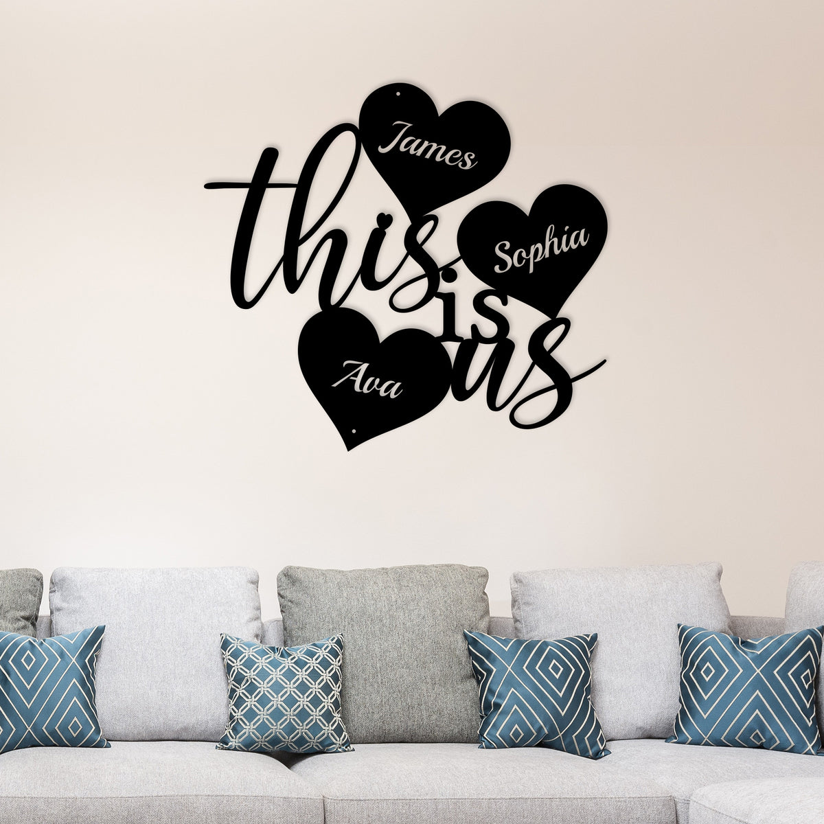 This is Us Personalized Custom Metal Sign PracticalArt