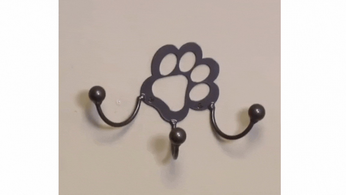Wall mounted dog leash best sale holders