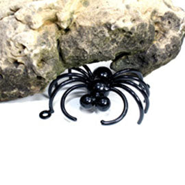 Wall-mounted Metal Spider Sculpture: Large Metal Spiders For Fences And Walls  | Halloween Decoration Ideas
