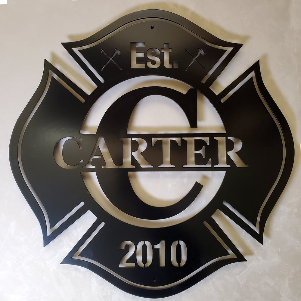 Fire department Metal Sign logo Silhouette for Home Décor | Gift Items