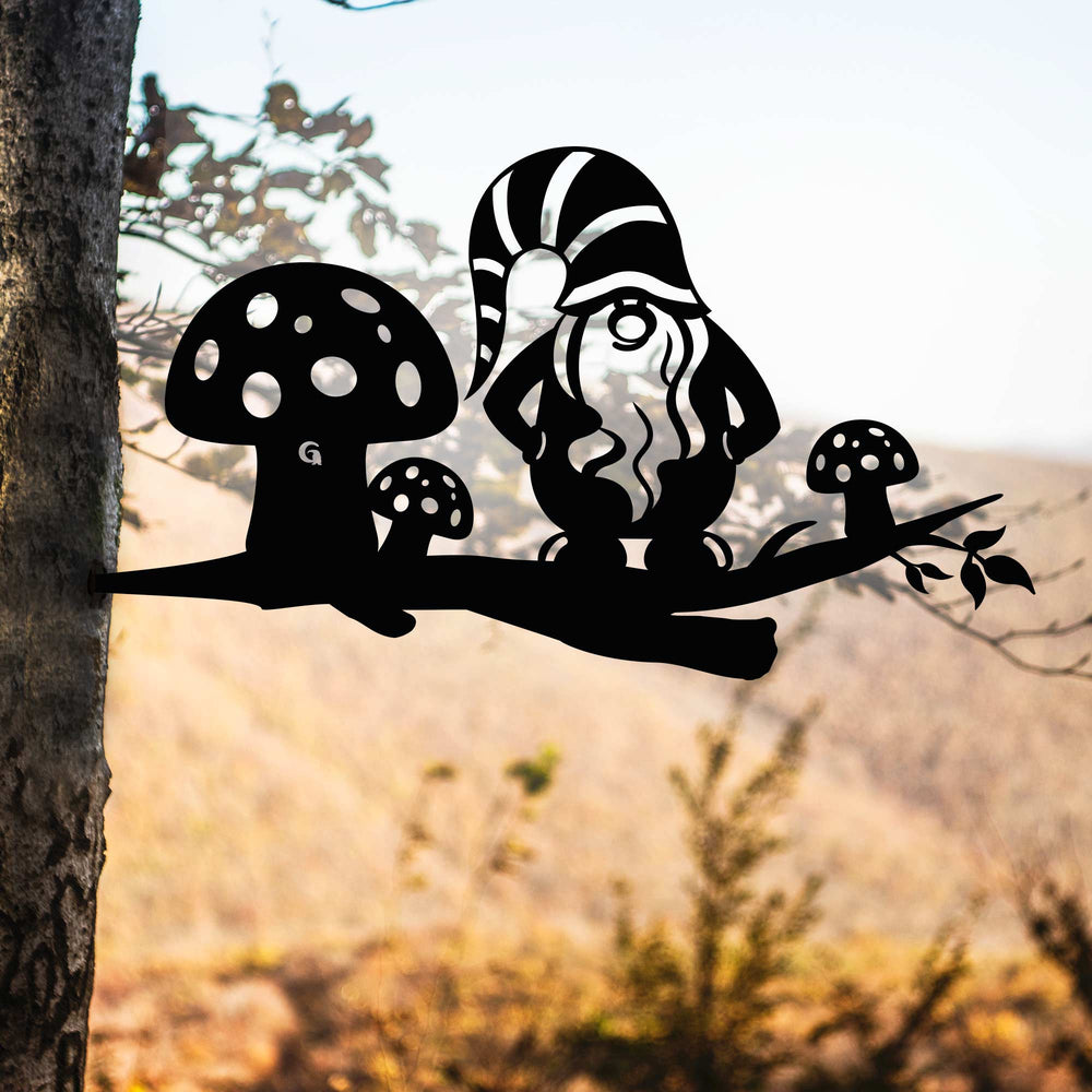 Papa G - Metal Gnomes Collection-Gnome on Branch