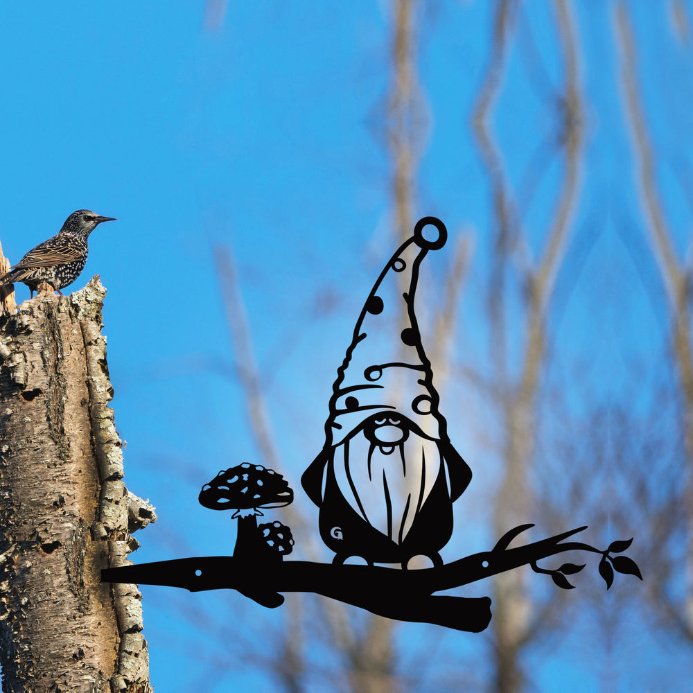 Sleepy G - Metal Gnomes Collection - Gnome on Branch