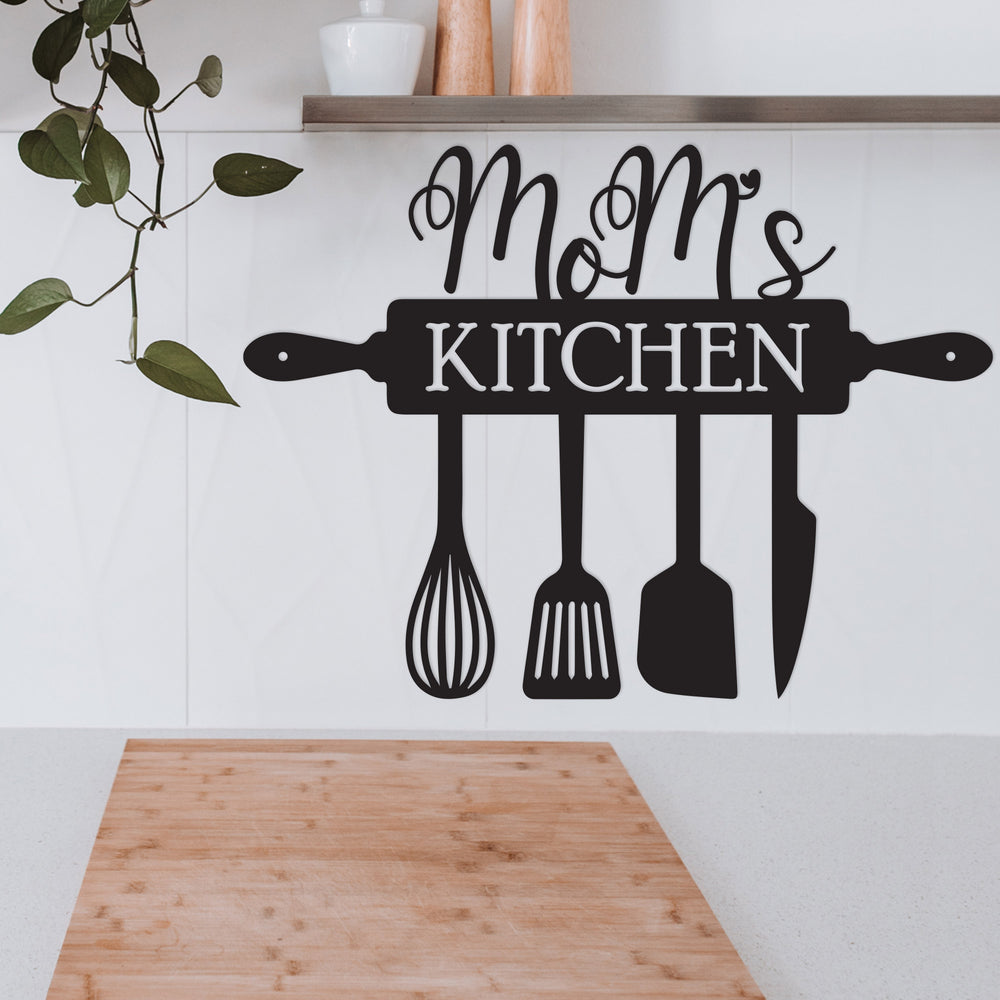 Custom Metal Sign for Kitchen, Personalize Mother's Name Kitchen Decoration Gift, Mother's Day gift
