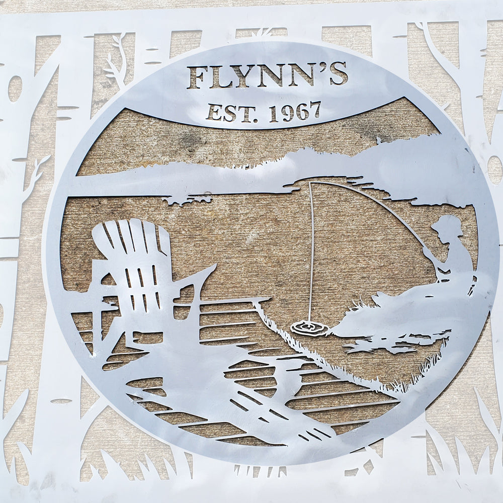 Personalized Sunset Point Metal Sign / Outdoor Home Décor
