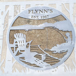 Personalized Sunset Point Metal Sign / Outdoor Home Décor