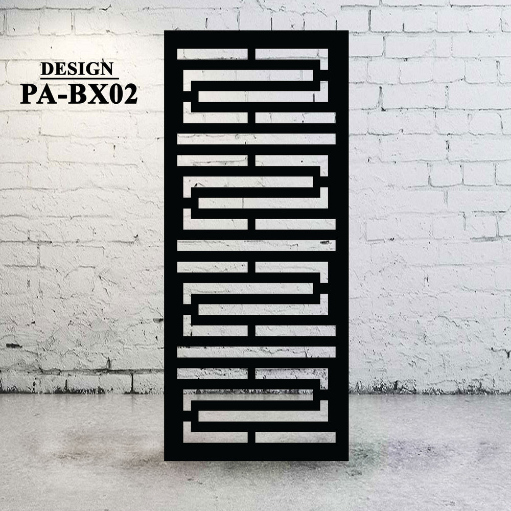 Laser Cut Metal Privacy Screen Backyard Box Design BX02