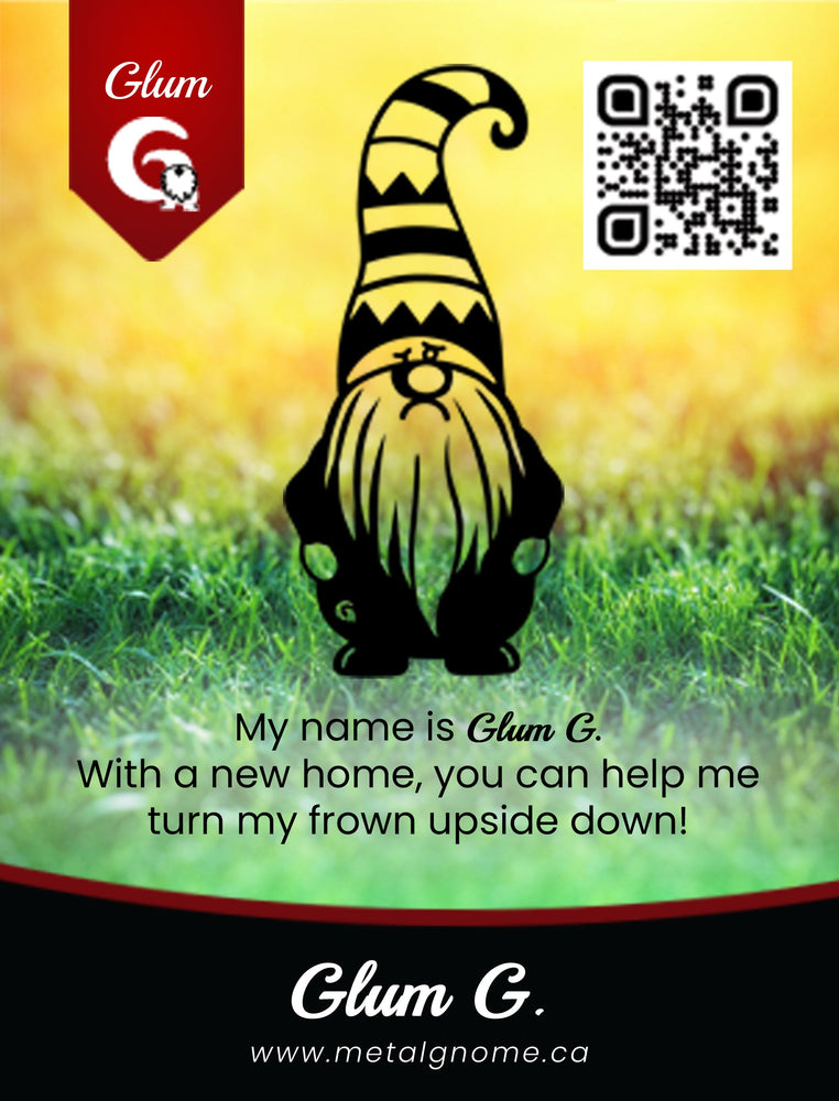 Glum G - Metal Gnomes Collection - Gnome on Branch