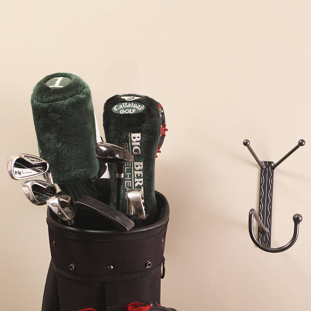 Golf Bag Holder: Wall-mounted Hanger Holders With Hook For Shoes, Bags And Unique Items: