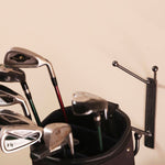 Golf Bag Holder: Metal Wall Hooks For Golfing Equipment, Golfer Gift For Golf Coach! Home & Pro Shop Golf Bag Holders Made By Practical Art!