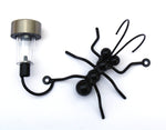 Metal Ant With Solar Light Wall Decor For Home & Office! Housewarming Gift For Him/Yard Art Garden Decoration For Her Made By Practical Art.