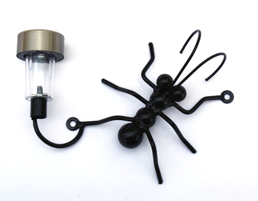 Metal Ant With Solar Light Wall Decor For Home & Office! Housewarming Gift For Him/Yard Art Garden Decoration For Her Made By Practical Art.