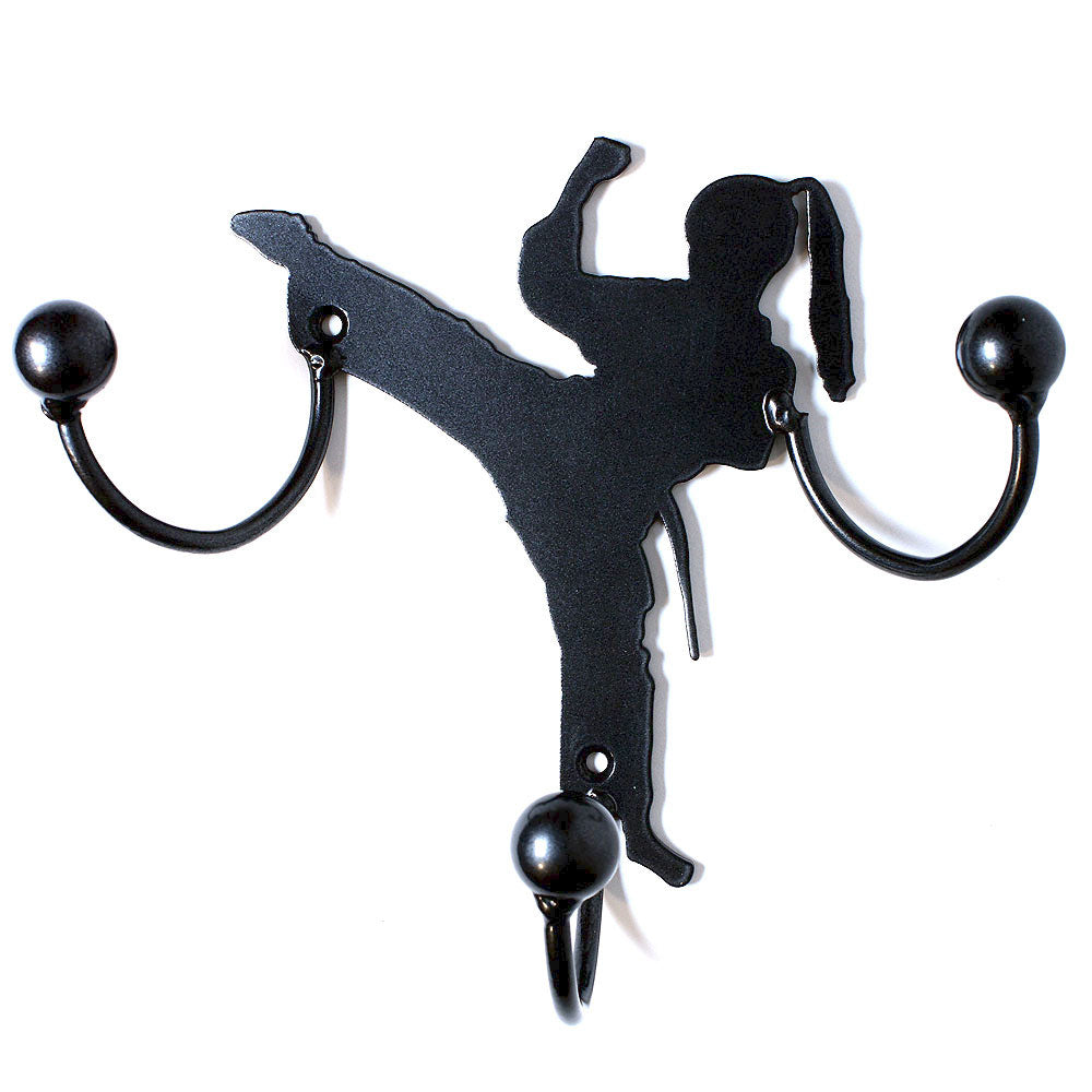 Karate Award Hook (Female) Medal Display: Wall-mounted Metal Art Awards With Hooks