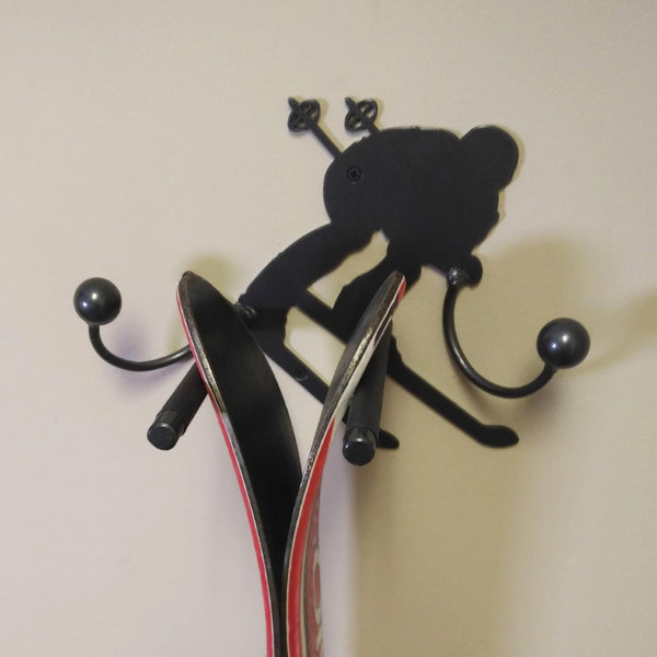 Ski Holder, with two hooks: Ski display and storage