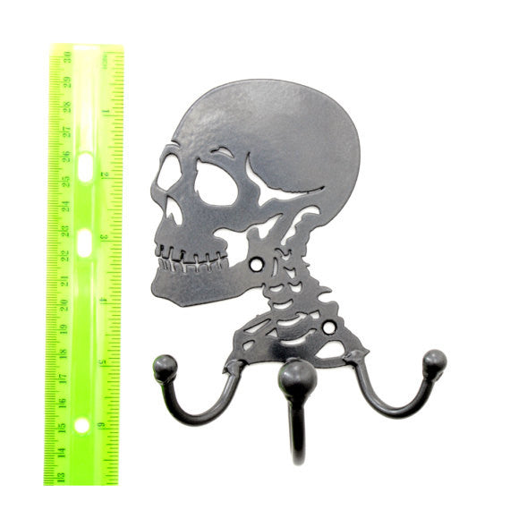 Skull Hook: Wall-mounted Decorative Metal  Skull Wall Coat Hook