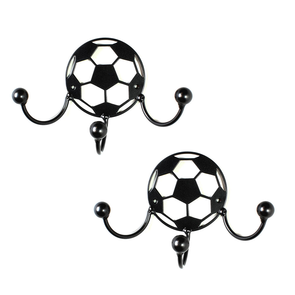 Soccer Award Hook Medal Display: Set Of 2 Wall-mounted Metal Art Awards With Hooks