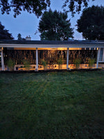 Decorative Metal Outdoor Garden Privacy Screen Yard Art Panel - Hummingbird Birch Tree