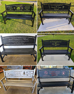 Personalized Metal Memorial Benches | Memorial benches | Engraved benches