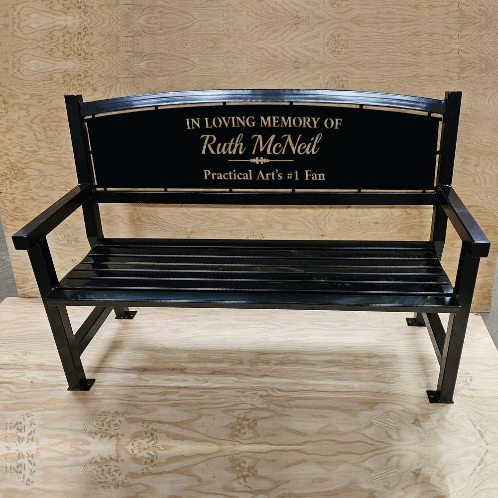 Personalized Metal Memorial Benches | Memorial benches | Engraved benches