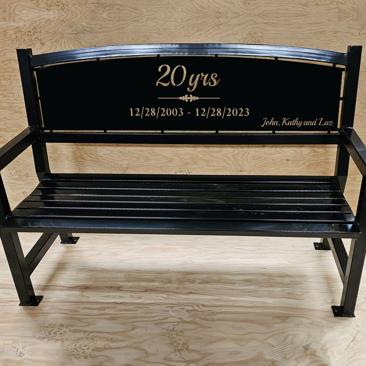 Memory Bench Personalized Anniversary Memorial Benches with Custom Tributes ...