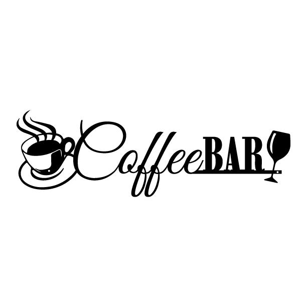 Coffee Bar Metal Sign, Metal Art Wall Decor For Coffee Station