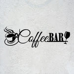 Coffee Bar Metal Sign, Metal Art Wall Decor For Coffee Station
