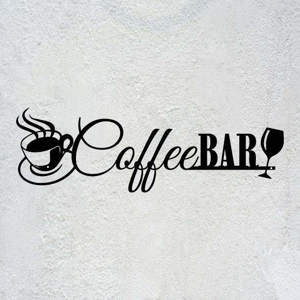 Coffee Bar Metal Sign, Metal Art Wall Decor For Coffee Station