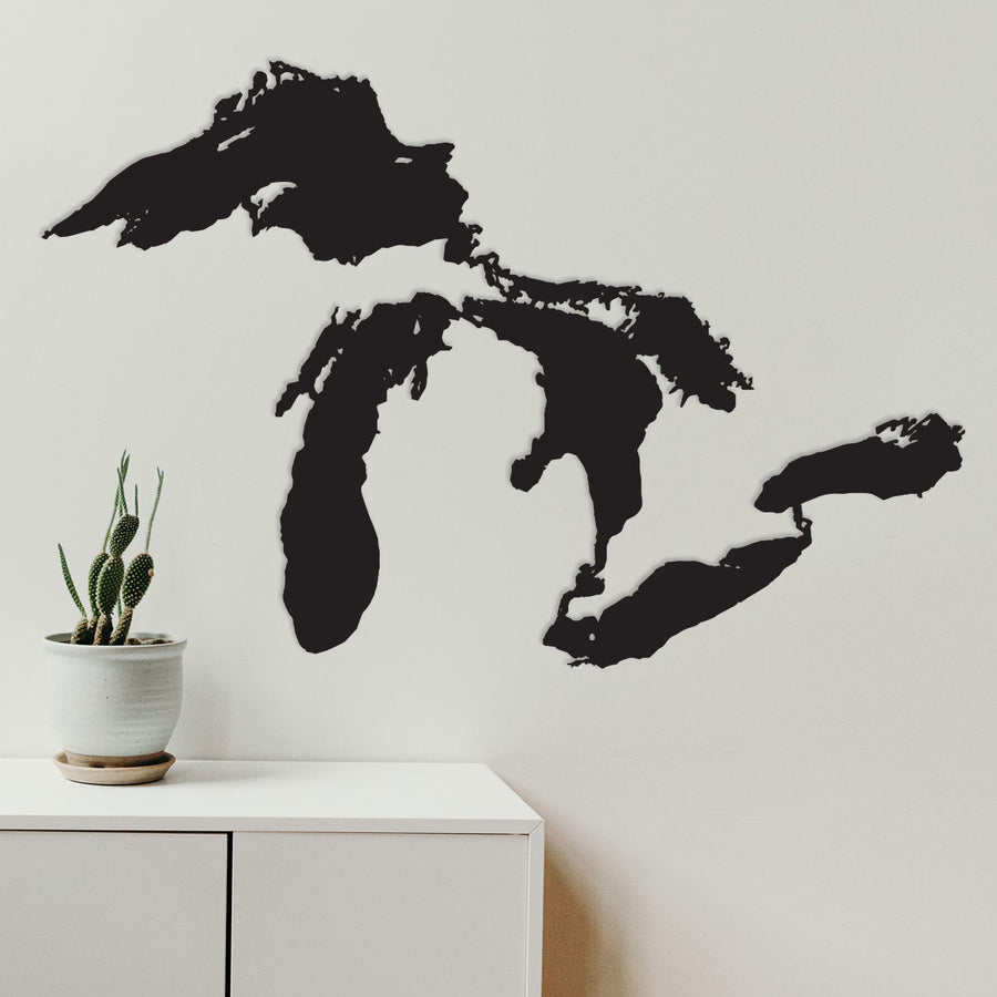 The Great Lakes Metal Sign | Outdoor Home Décor
