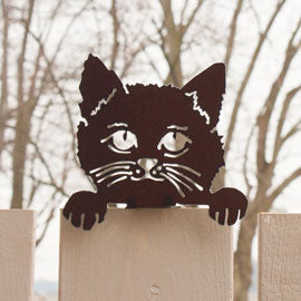 Cat with Paws – a metal pet for Garden and Fence Wall Home Décor