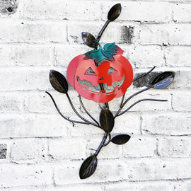 Pumpkin on Metal Vine Art | Wall Décor Thanksgiving Gift Décor