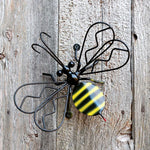Bumblebee Metal Wall Art For Fences And Walls: Metal Art Bumblebees