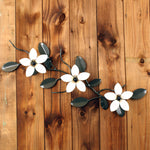 Attractive  Three Flower linear vine  Corporate Gift, Housewarming Gift Ideas | Metal flower Wall Art Home Decor