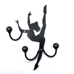 Metal Ballerina Wall Art! Dancer Award Display: Ballerinas Dance Teacher Gift/Dancers Ballet Coach Gift. Wall Mounted Medal Holders Hooks.