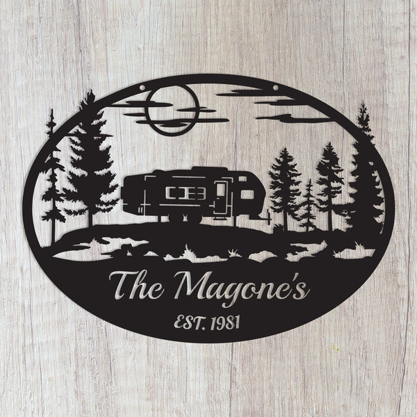 Personalize your campsite with a Camping / Camper Sign from Practical Art