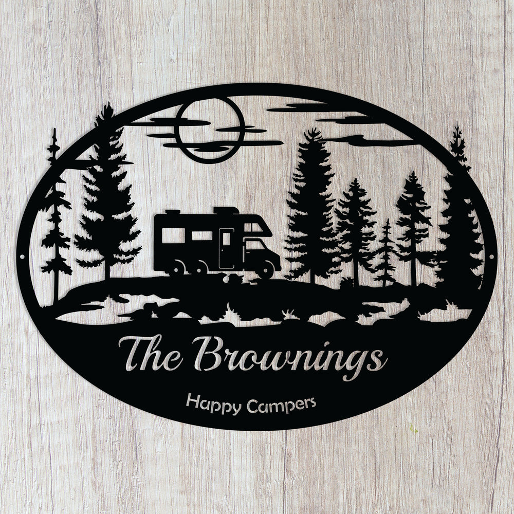 Personalize your campsite with a Camping / Camper Sign from Practical Art