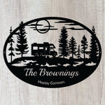 Personalize your campsite with a Camping / Camper Sign from Practical Art