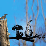 Fence Steel Branch Gnomes Metal Art Décor Collection