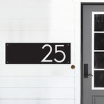 House Numbers Metal Sign | Address numbers in Horizontal | personalized gift | modern address plaque
