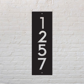 Modern house number , house address plaque , address sign vertical , modern address number