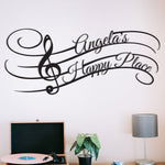 Customizable Music Scale with Treble Clef, Metal Signs