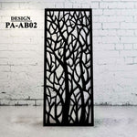 Laser Cut Metal Decorative Privacy Screen Abstract Design AB02