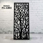 Laser Cut Metal Decorative Privacy Screen Abstract Design AB02