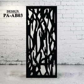 Metal Decorative Privacy Screen Abstract Design AB03