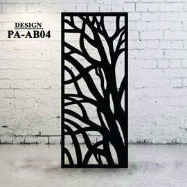 Metal Art Privacy Screen Abstract Design AB04