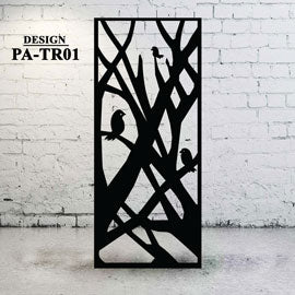 Metal Privacy Screen - Tree Design TR01