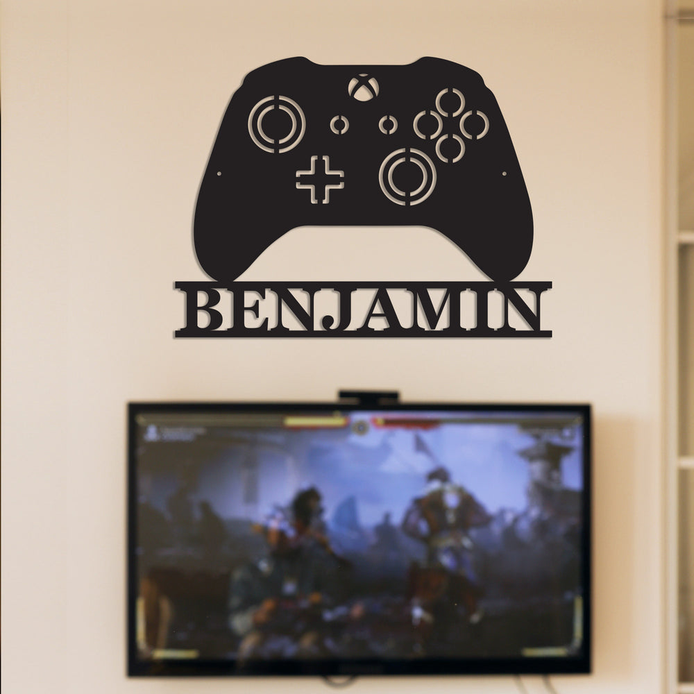 Personalized Xbox Games Room Sign Metal Art- Proudly Made In Canada