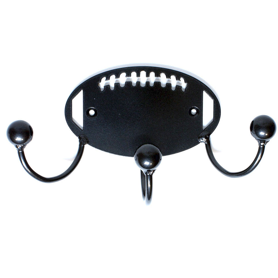 Football Award Hook: Set Of Two Metal Art Wall-mounted Awards With 3 Hooks