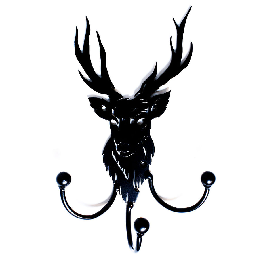 Deer hanger/hook solid steel metal art – PracticalArt