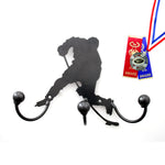 Hockey Player Award Holder: Wall Mounted Metal Art