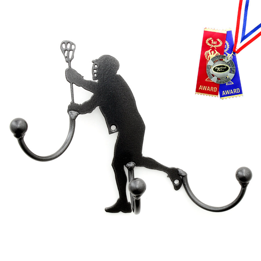 Lacrosse Award Hook Medal Display: Wall-mounted Metal Art With Hooks Award